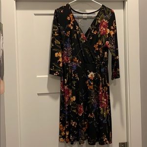 Faux Wrap Dress